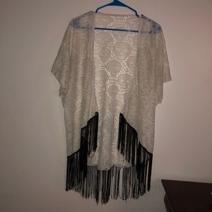 Skull Fringe Cardigan